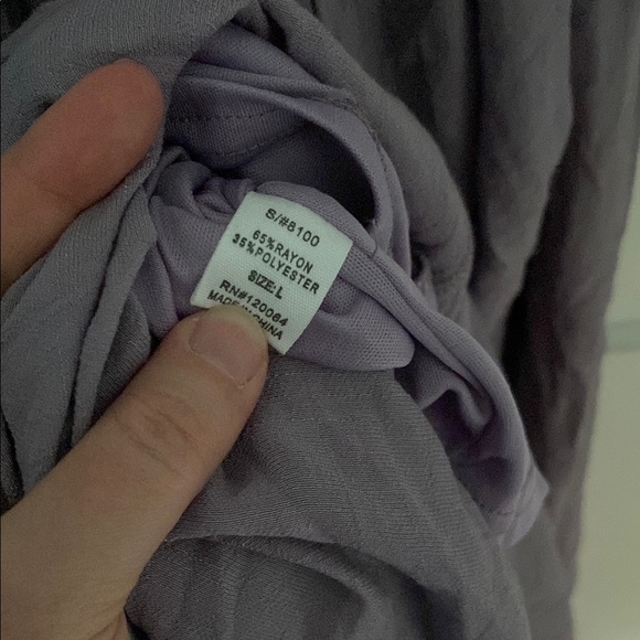 Mind Code Backless Dress in White and Purple - Picture 6 of 6